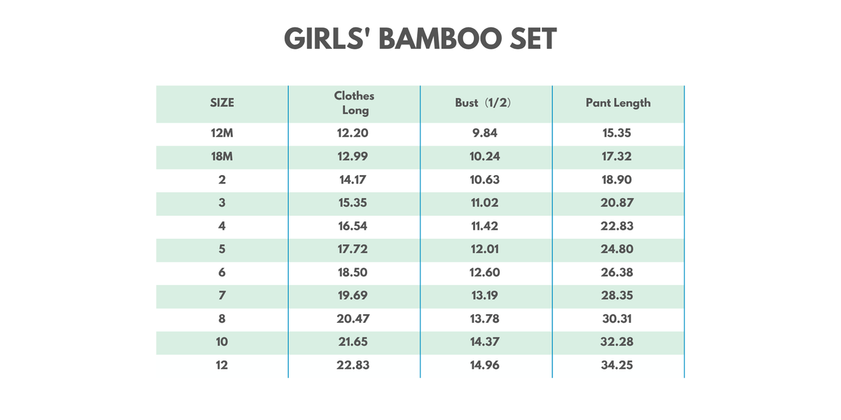 Green bamboo pajama set