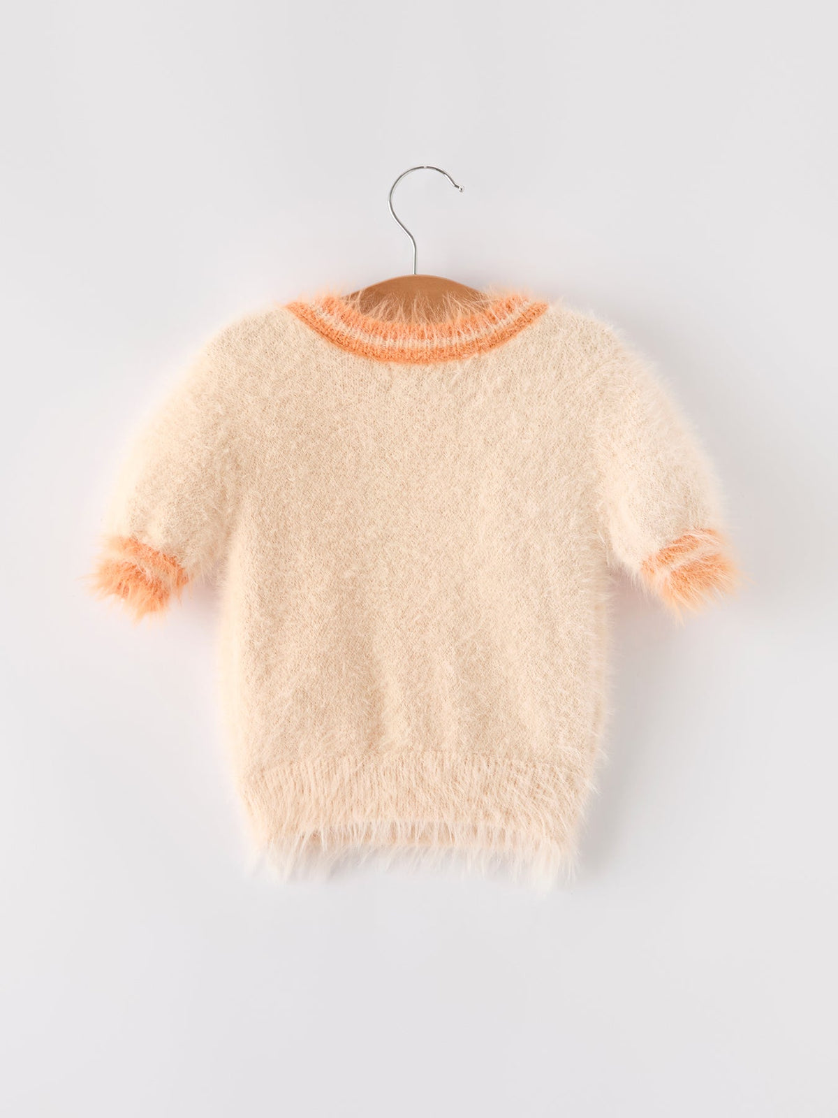 Fall Pumpkin Orange Girls Pullover Sweater