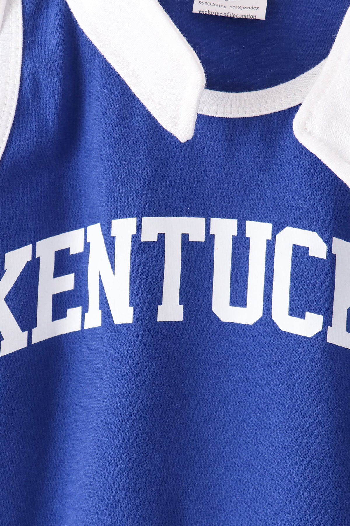 Blue Kentucky active shorts set