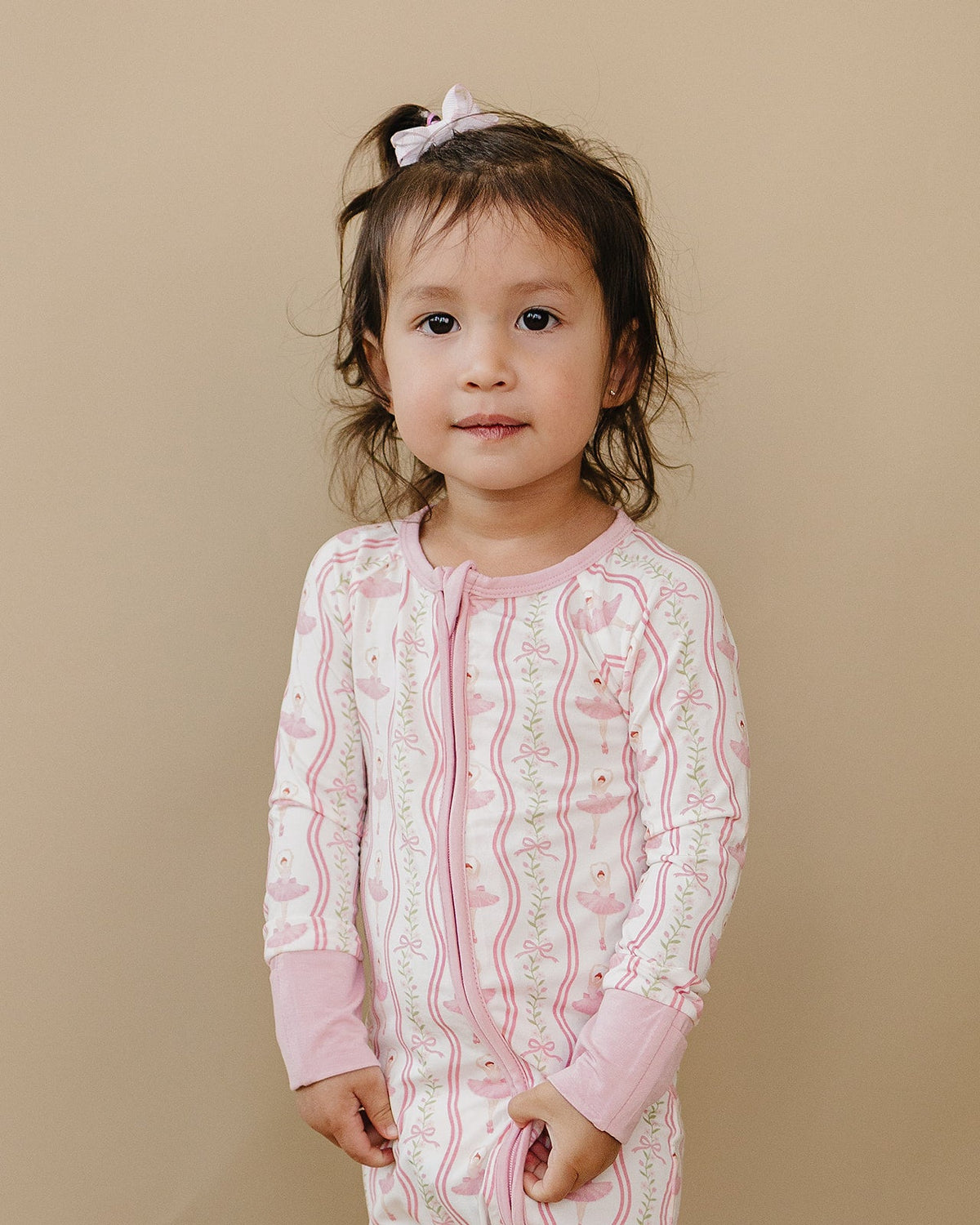 Bamboo Zip Romper | Little Ballerina