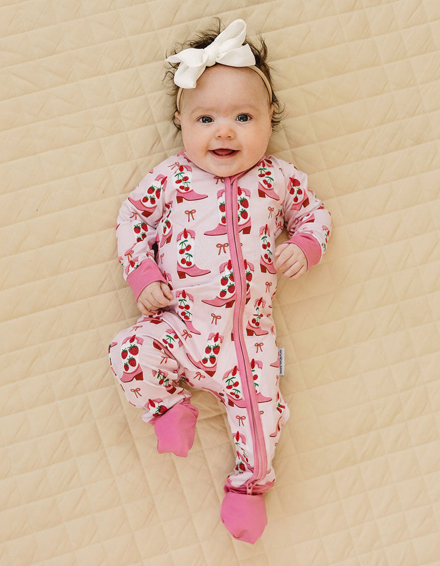 Bamboo Zip Romper | Bootsberry Cowgirl
